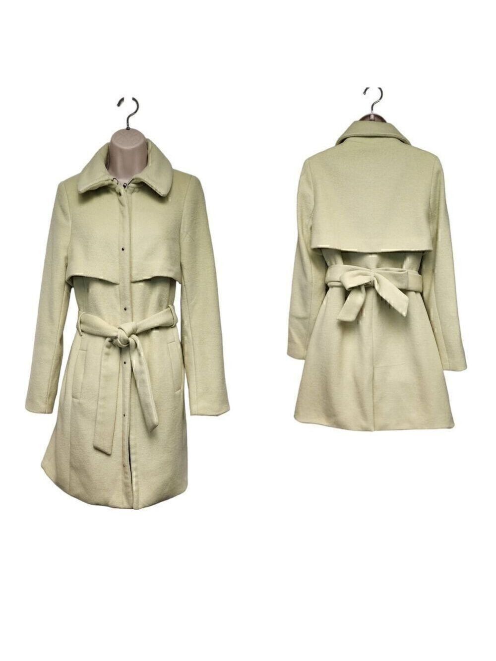 The Limited Lime Green Trench Coat Size Small